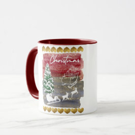 Vintage Christmas trees Mugg