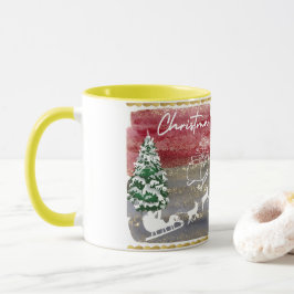 Vintage Christmas trees Mugg
