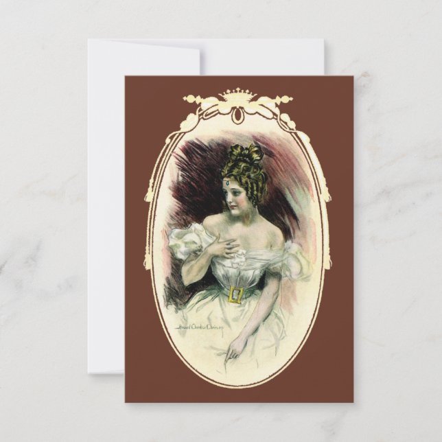 Vintage Christy Girl, Antique Möhippa Porträtt (Framsida)