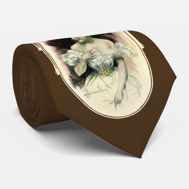 Vintage Christy Girl, Antique Möhippa Porträtt Slips (Rullad)