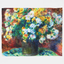 Vintage Chrysanthemums av Pierre-Auguste Renoir Fleecefilt