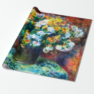 Vintage Chrysanthemums av Pierre-Auguste Renoir Presentpapper