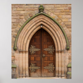 Vintage Church Door - Förenade kungariket - Poster