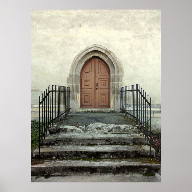 Vintage Church Door Poster (Framsidan)