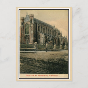 Vintage Church of the Helig Heart Wimbledon Vykort