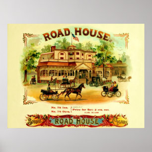 Vintage Cigar Box-etikett Poster