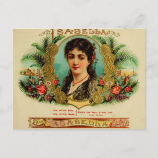 Vintage Cigar Box-etikett Vykort