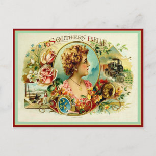 Vintage Cigar Box-etikett Vykort
