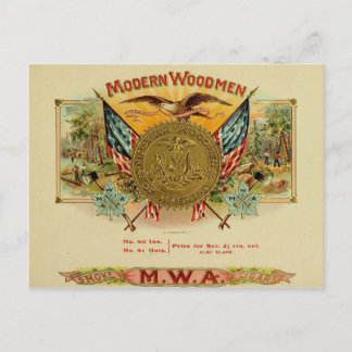 Vintage Cigar Box Etikett vykort 88