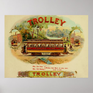 Vintage Cigar Box-etiketter Poster