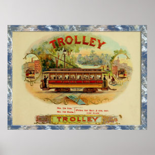 Vintage Cigar Box-etiketter Poster