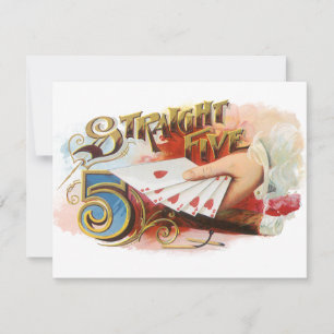 Vintage Cigar Label Art Rak Tömning med hörn
