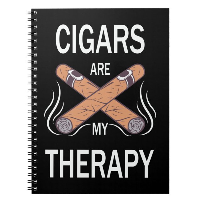 Vintage Cigarbehandling Anteckningsbok (Framsidan)