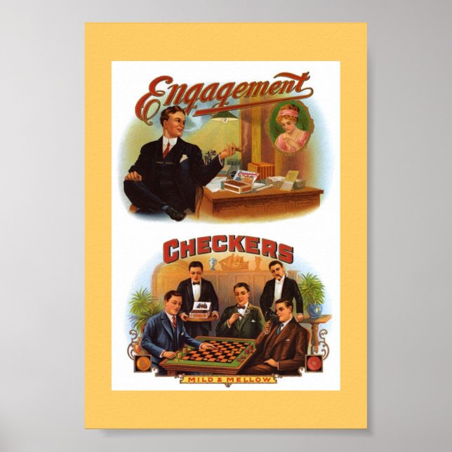 Vintage Cigarboxar Poster (Framsidan)