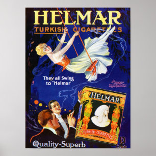 VINTAGE CIGARETTE AD PRECIS POSTER