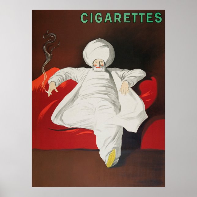 Vintage Cigarettes Annons Poster (Framsidan)