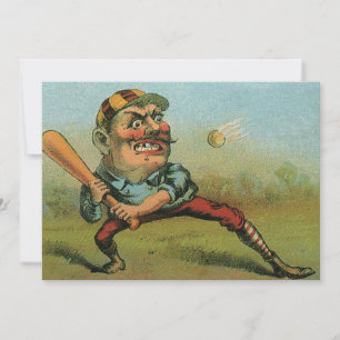 Vintage cigarettetikett, Sportbaseboll Tansill Pun