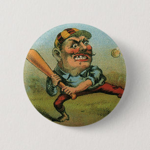 Vintage cigarettetikett, Sportbaseboll Tansill Pun Knapp