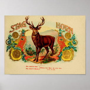 Vintage Cigarrlåsetikett Poster
