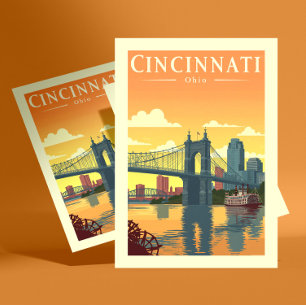Vintage Cincinnati Ohio Vykort