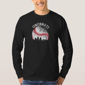 Vintage Cincinnati Stadens Baseboll Hos T Shirt