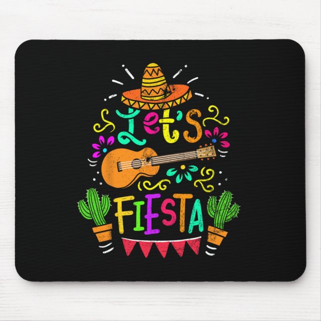 Vintage Cinco De Mayo Cactus Sombrero Guitar Musmatta (Framsidan)