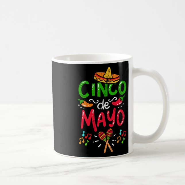 Vintage Cinco De Mayo Mexiko Kaffemugg (Höger)