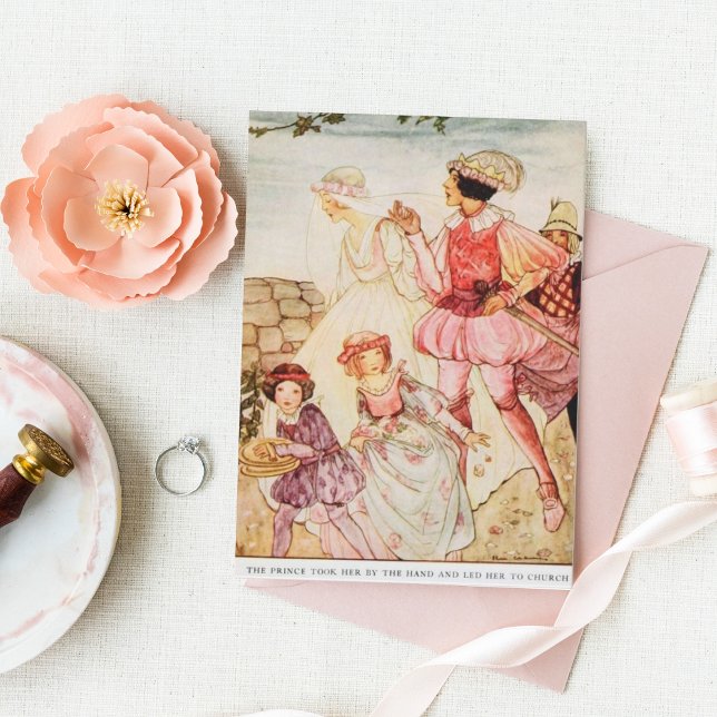 Vintage Cinderella Fairy Tale Greeting Card (Skapare uppladdad)
