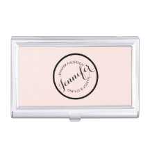 Vintage Circle Frimärke Logotyp Makeup Artist Rosa
