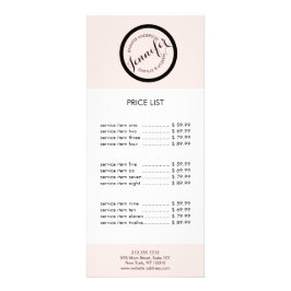 Vintage Circle Frimärke Logotyp Makeup och skönhet Reklamkort