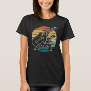Vintage Circle Guitar Player Rock n Roll Guitarist T Shirt