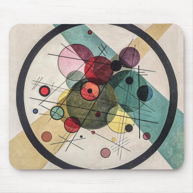 Vintage "Circles in a Circle" - Kandinsky Art Musmatta (Framsidan)