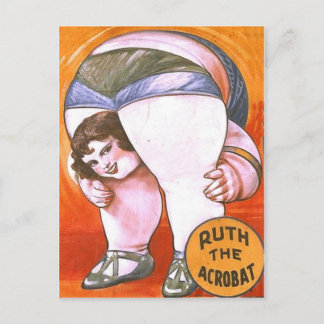 Vintage Circus Acrobat Vykort