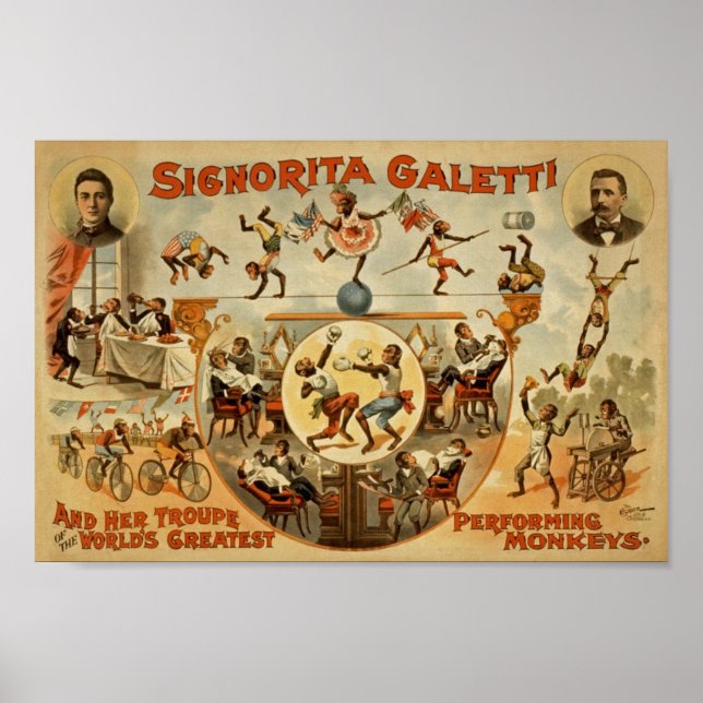 Vintage Circus Ad Poster (Framsidan)