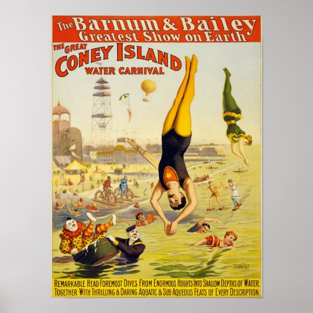 Vintage Circus Ad Poster (Framsidan)