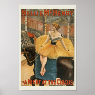 Vintage Circus Ad Poster