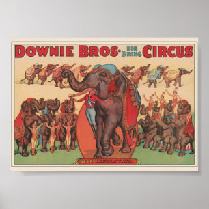 Vintage Circus Ad Poster