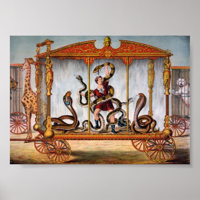 Vintage Circus Ad Poster (Framsidan)