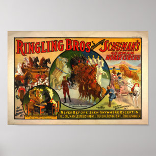 Vintage Circus Ad Poster