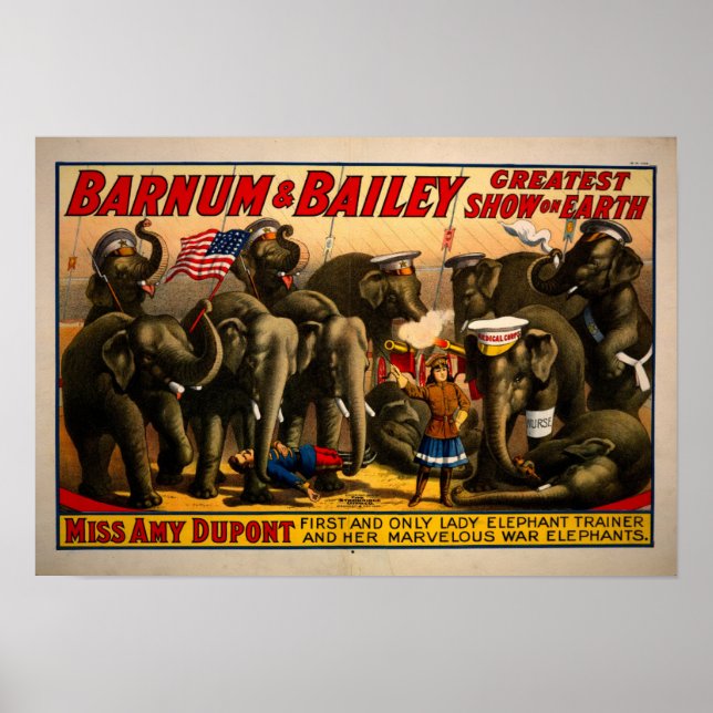 Vintage Circus Ad Poster (Framsidan)