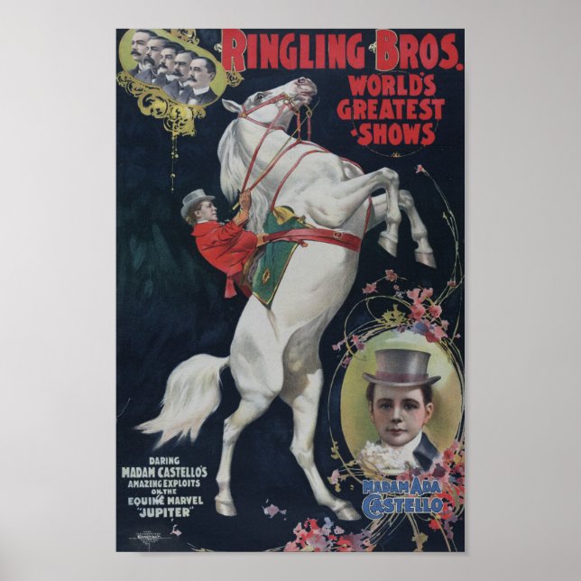 Vintage Circus Ad Poster (Framsidan)