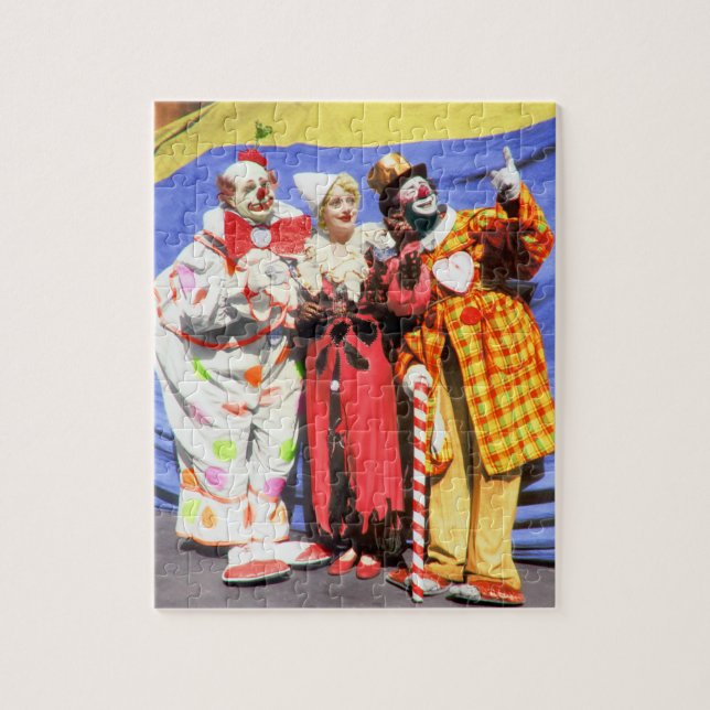 Vintage Circus Clown Puzzle Pussel (Vertikal)