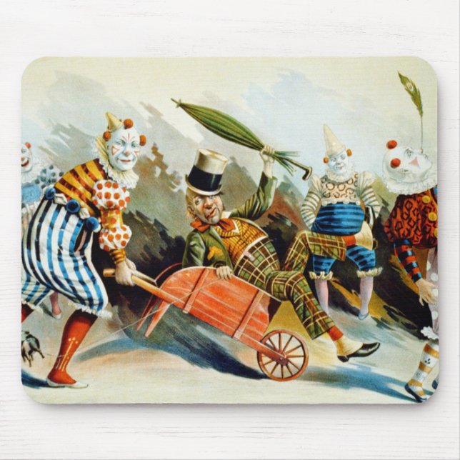 Vintage Circus Clowns Art Musmatta (Framsidan)