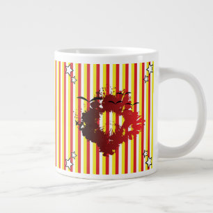 Vintage Circus Core Soluppgångsstrimmor Jumbo Mugg