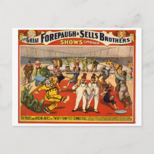 Vintage Circus Forepaugh & Sells Vykort