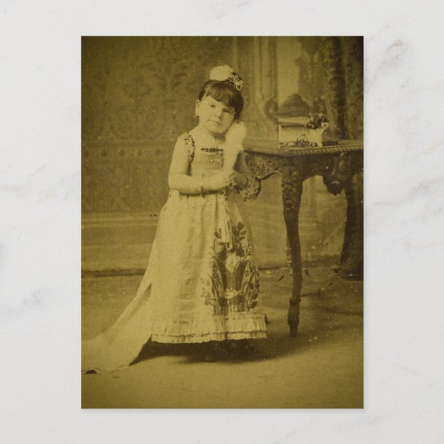 Vintage Circus-Freaken Kvinna Vykort (Framsida)