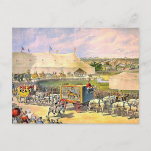 Vintage Circus Grounds Vykort