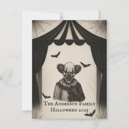 Vintage Circus | Haunval Theme Halloween Vykort