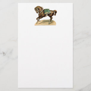 Vintage Circus Horse Brevpapper