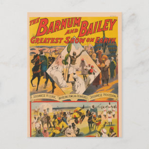 Vintage Circus Poster Mahdi Vykort